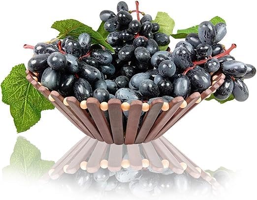 LATIFA HOME Artificial Grape With Leaves Lifelike Fake Fruit For Home Artificial Fruits and Vegetables (Black) 1 PIECE