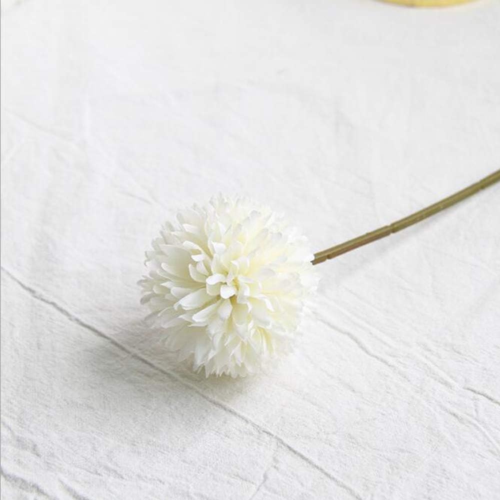 Flow.month 5Pcs Artificial Flowers, Fake Flowers Silk Plastic Artificial Hydrangea Realistic Flower Arrangements Wedding Decoration Table Centerpieces(Blue)