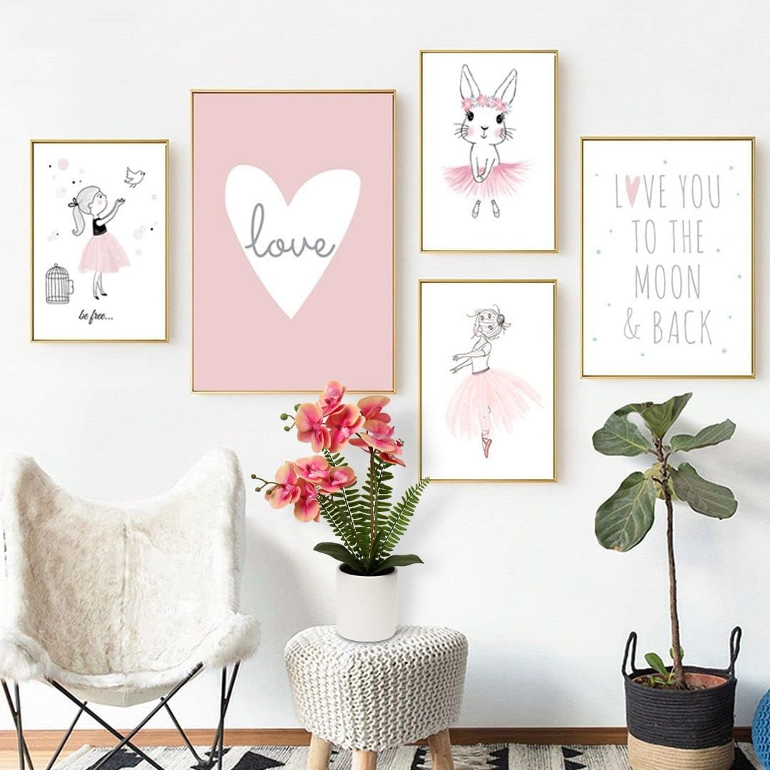 Briful Orchids Artificial Flowers Arrangement Small Fake Orchid Faux Flowers in Gold Ceramic Vase Real Touch Phalaenopsis Orchid Plant White Orchid for Home Office Wedding Party Centerpiece Decoration