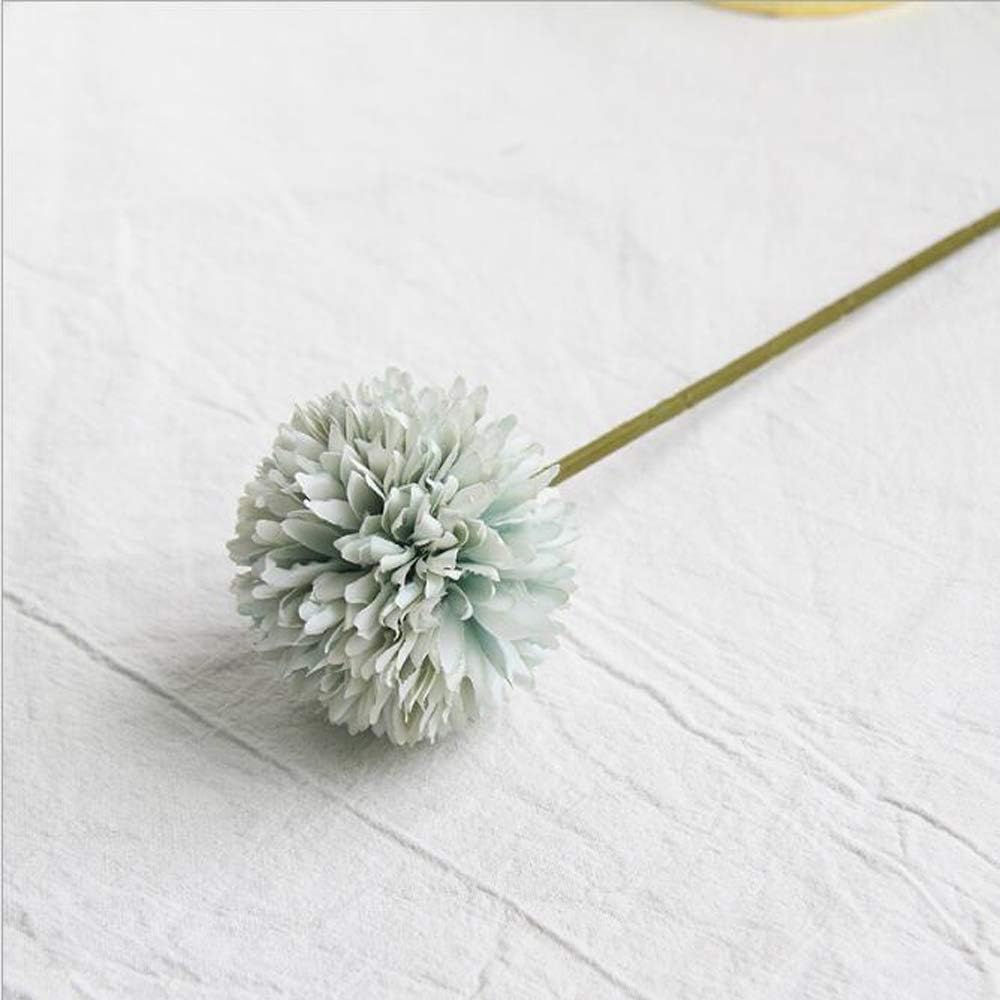 Flow.month 5Pcs Artificial Flowers, Fake Flowers Silk Plastic Artificial Hydrangea Realistic Flower Arrangements Wedding Decoration Table Centerpieces(Blue)