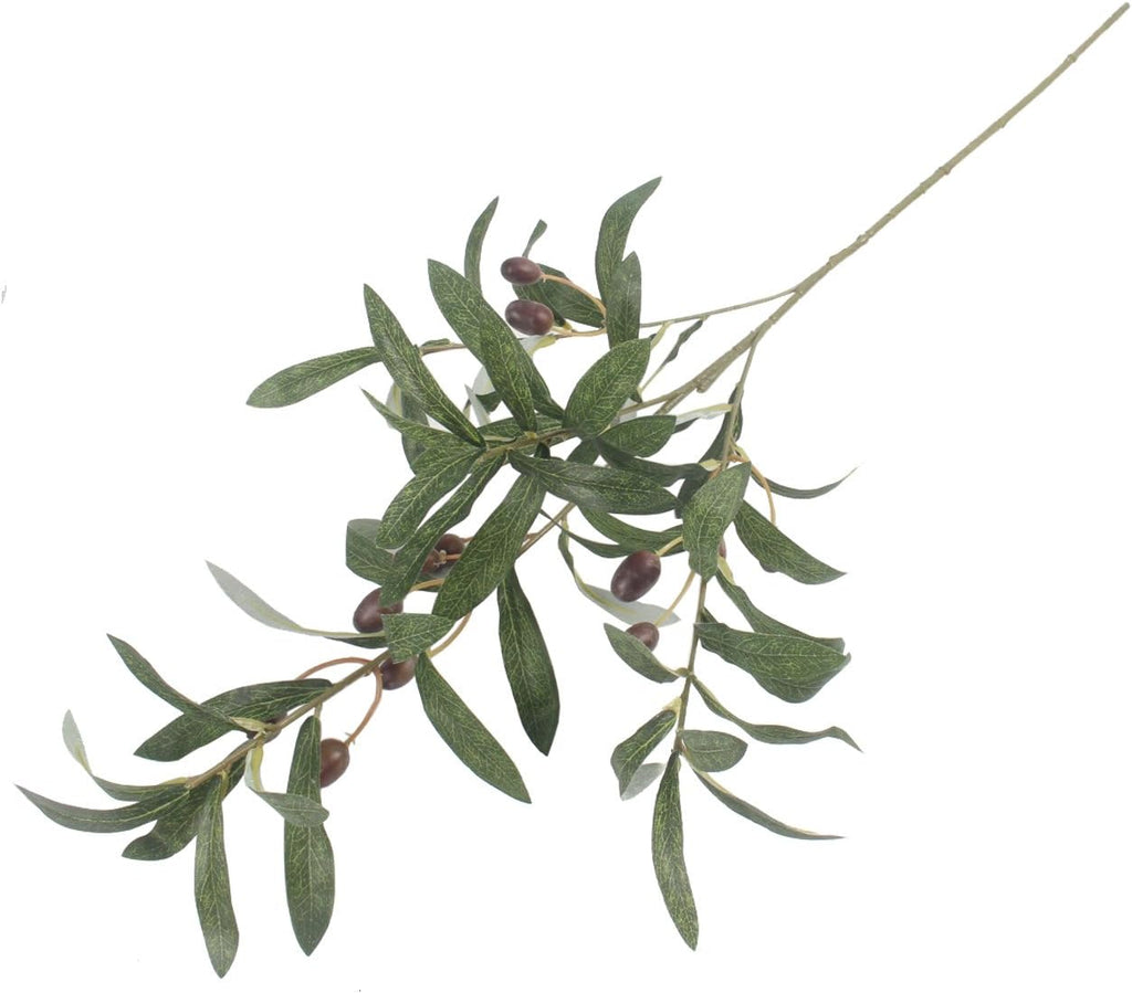 JAROWN Artificial Olive Branch Stems 5pcs 28 Inch