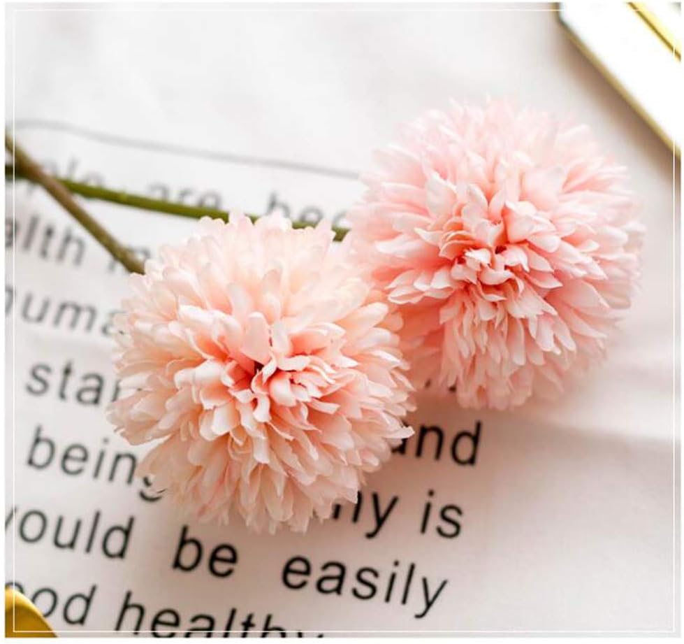 Flow.month 5Pcs Artificial Flowers, Fake Flowers Silk Plastic Artificial Hydrangea Realistic Flower Arrangements Wedding Decoration Table Centerpieces(Blue)