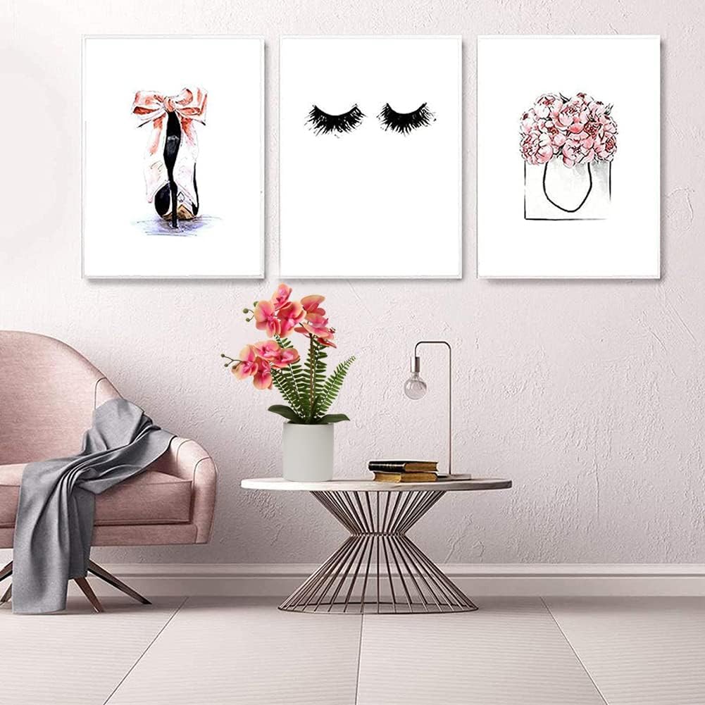 Briful Orchids Artificial Flowers Arrangement Small Fake Orchid Faux Flowers in Gold Ceramic Vase Real Touch Phalaenopsis Orchid Plant White Orchid for Home Office Wedding Party Centerpiece Decoration