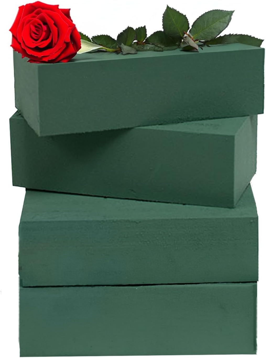 Caliko - 4x Wet Brick Floral Foam Block | 23x11x7cm Large Wet Florist Foam Bricks for Fresh Flowers | Flower Foam Blocks for Wedding Aisle, Birthdays | Home Decoration Flower Arranging Accessories.