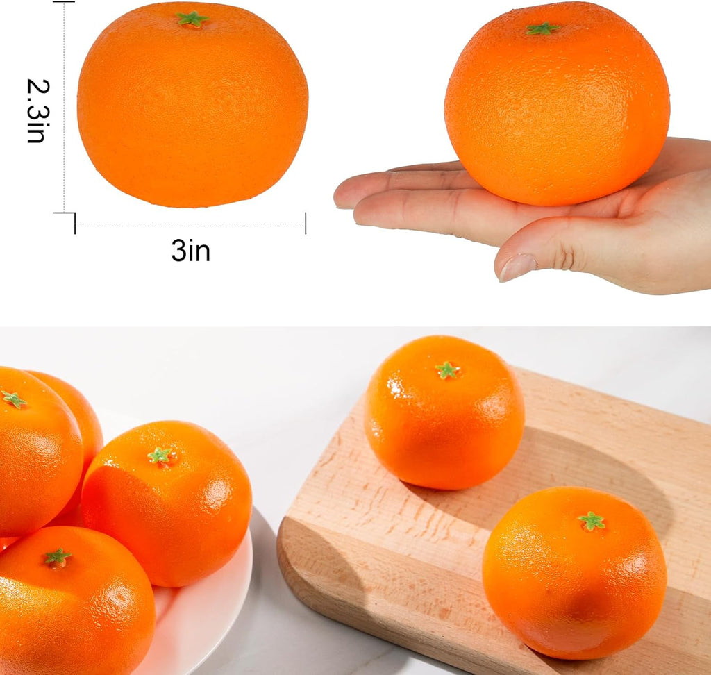 HAKSEN Fake Fruit Home Kitchen Cabinet Decoration Orange B01LXCNKSK