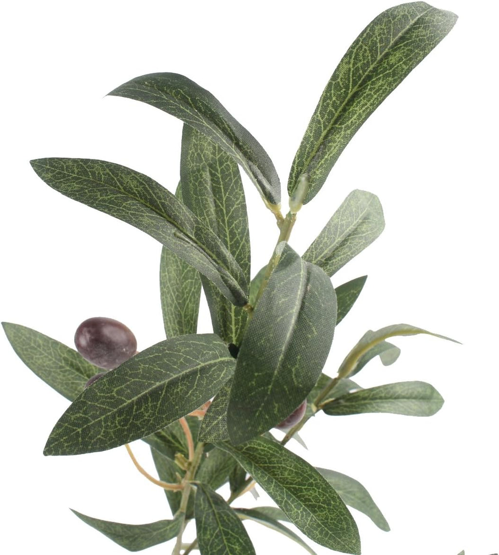 JAROWN Artificial Olive Branch Stems 5pcs 28 Inch
