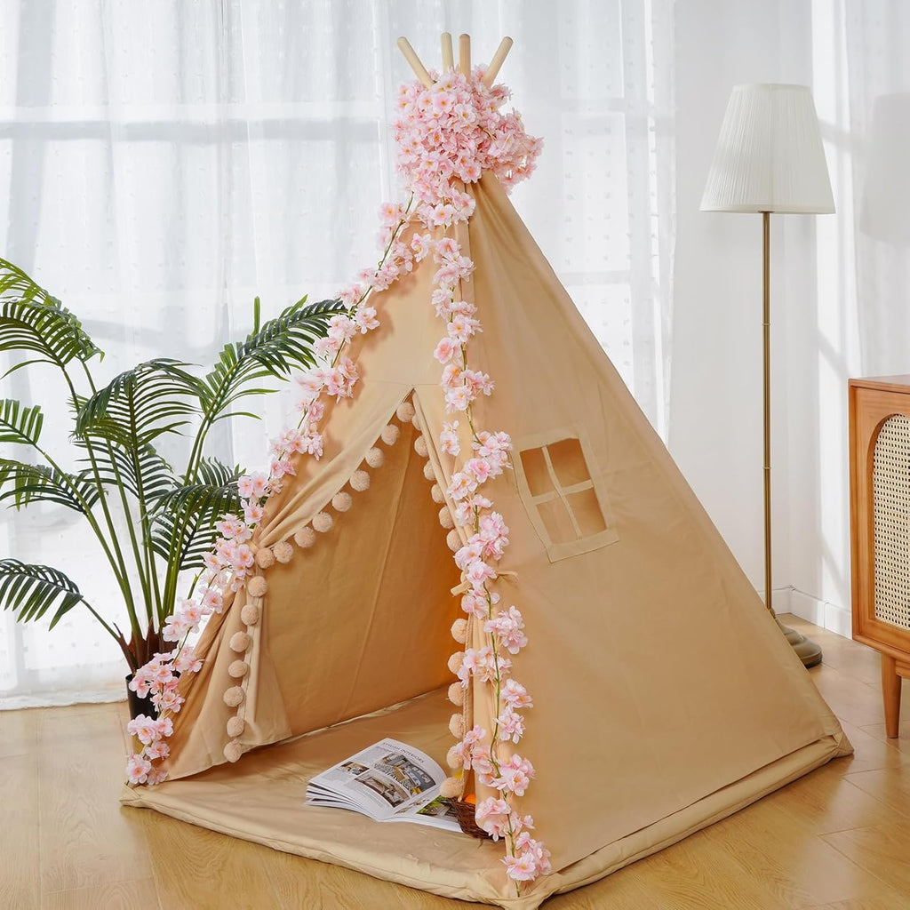 Sunm Boutique 4pcs Artificial Cherry Blossom Garland Hanging Vine Silk Garland Wedding Party Decor