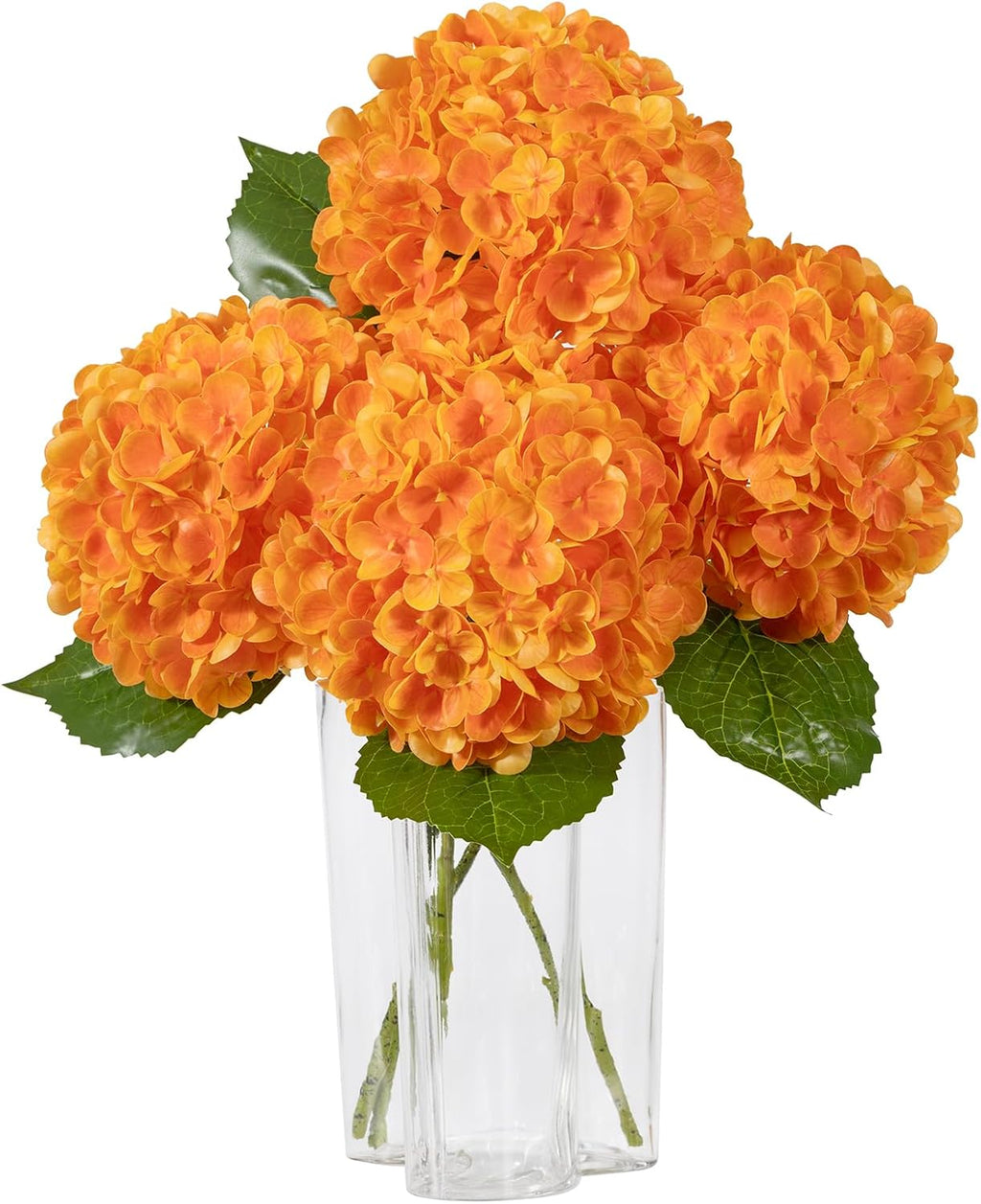 DuHouse 3Pcs Large Hydrangea Artificial Flowers,Latex Real Touch Hydrangeas Lifelike Hydrangea Flower for Home Wedding Bouquets Centerpieces Party Living Room Decoration(Blue)