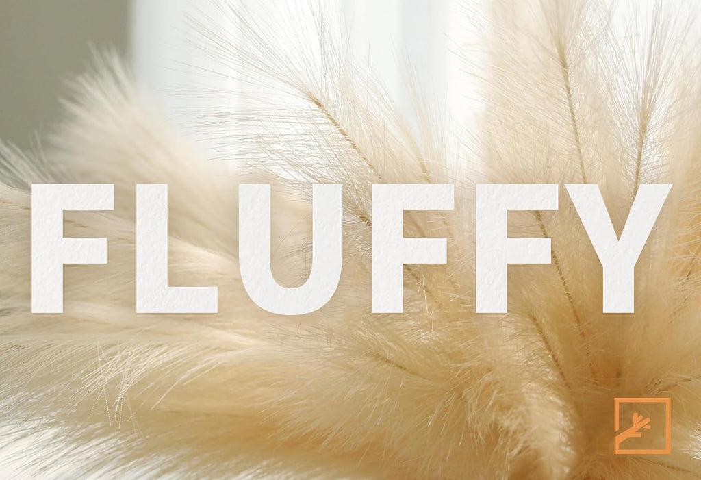 ZIFTY 7-Pcs 38"/3.1FT Black Pampas Grass Large Tall Fluffy Artificial Fake Black Flowers Gothic Decor Bulrush Reed Grass Black Decor for Bedroom Bathroom Wedding (Black)