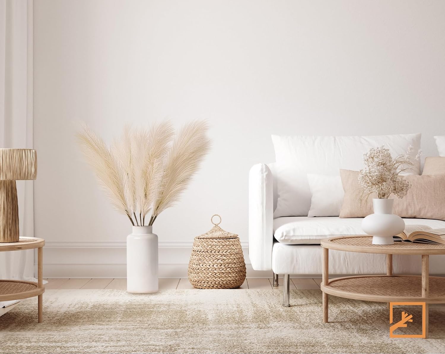 ZIFTY 7-Pcs 38"/3.1FT Black Pampas Grass Large Tall Fluffy Artificial Fake Black Flowers Gothic Decor Bulrush Reed Grass Black Decor for Bedroom Bathroom Wedding (Black)