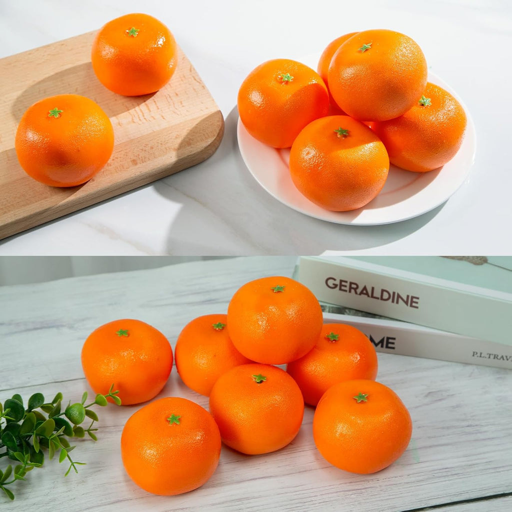 HAKSEN Fake Fruit Home Kitchen Cabinet Decoration Orange B01LXCNKSK