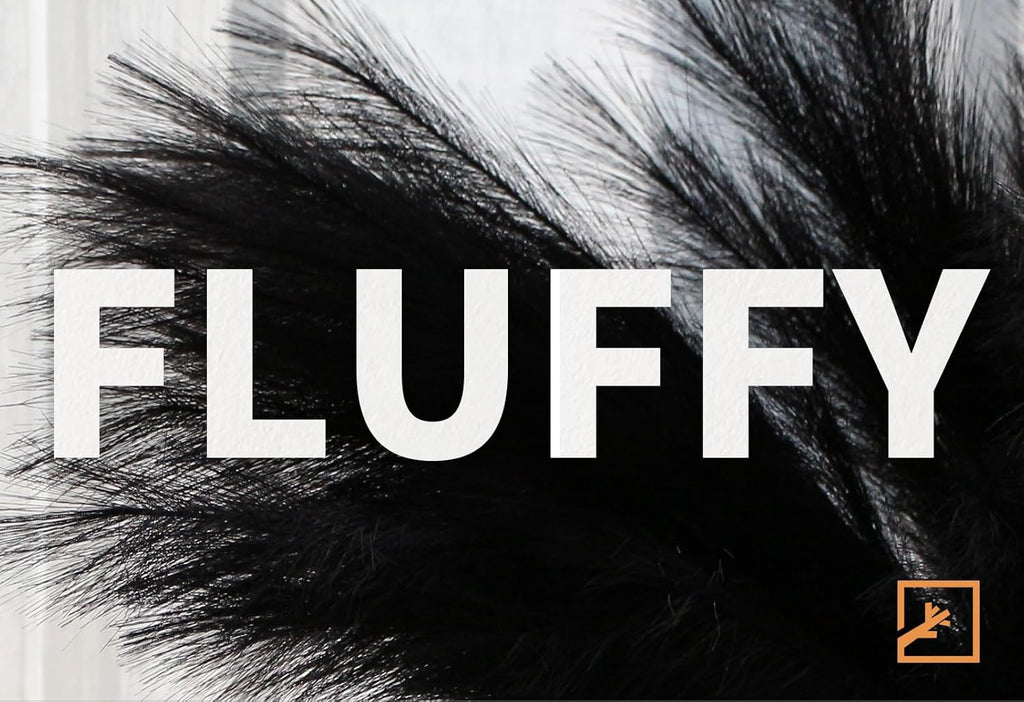 ZIFTY 7-Pcs 38"/3.1FT Black Pampas Grass Large Tall Fluffy Artificial Fake Black Flowers Gothic Decor Bulrush Reed Grass Black Decor for Bedroom Bathroom Wedding (Black)