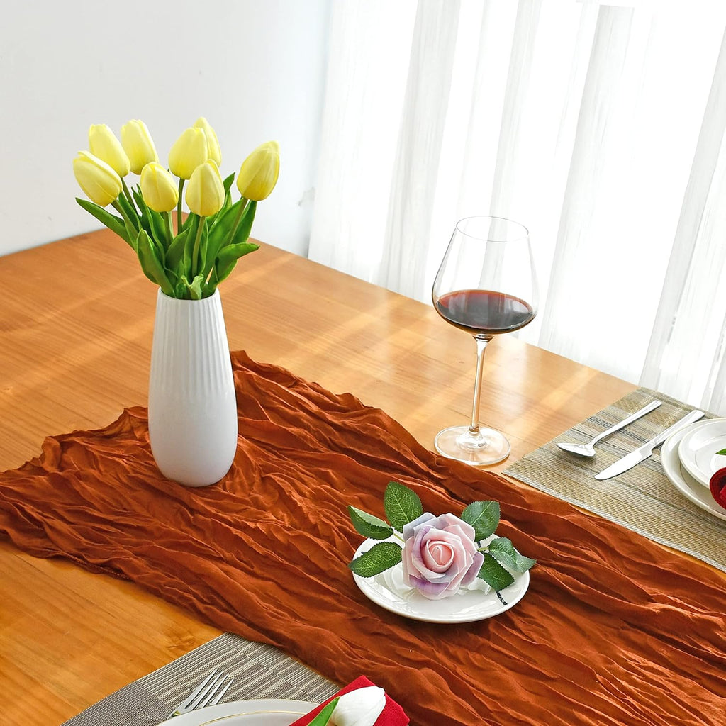 Mandy's 20pcs Pure White Flowers Artificial Tulip Silk Flowers 13.5" in Bulk Home Kitchen Wedding Decorations