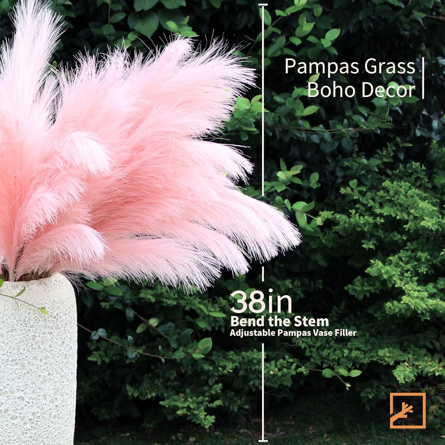 ZIFTY 7-Pcs 38"/3.1FT Black Pampas Grass Large Tall Fluffy Artificial Fake Black Flowers Gothic Decor Bulrush Reed Grass Black Decor for Bedroom Bathroom Wedding (Black)