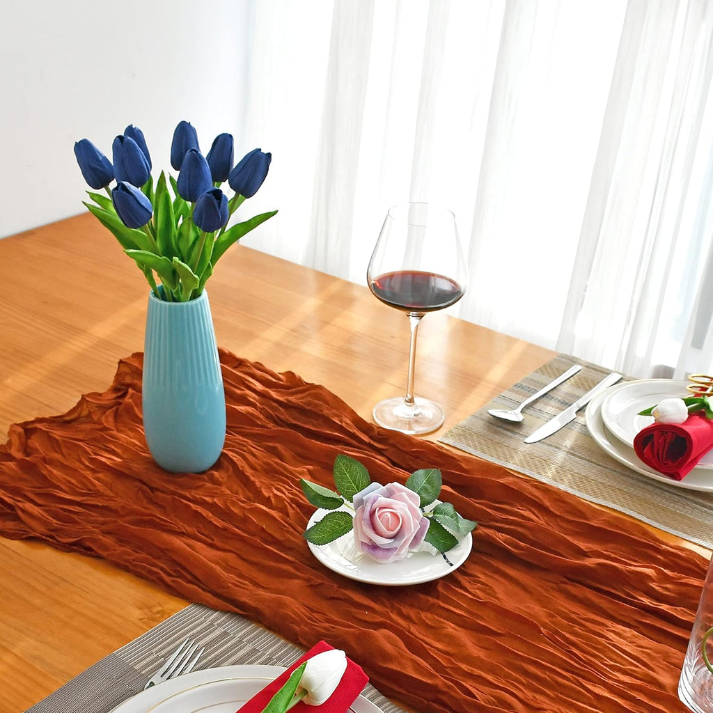 Mandy's 20pcs Pure White Flowers Artificial Tulip Silk Flowers 13.5" in Bulk Home Kitchen Wedding Decorations