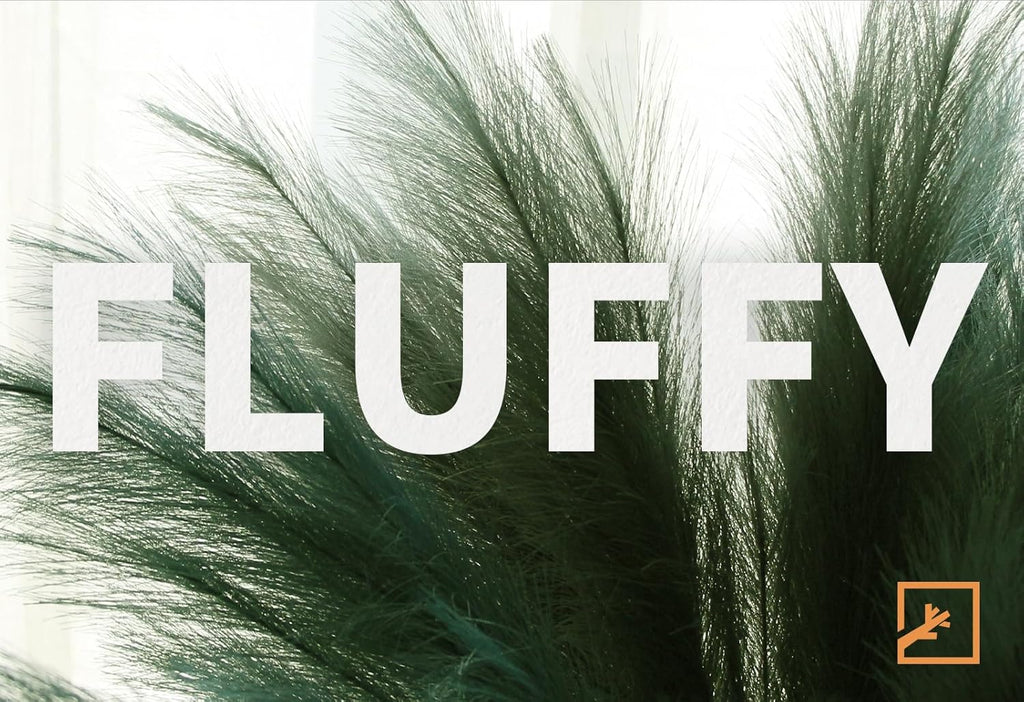 ZIFTY 7-Pcs 38"/3.1FT Black Pampas Grass Large Tall Fluffy Artificial Fake Black Flowers Gothic Decor Bulrush Reed Grass Black Decor for Bedroom Bathroom Wedding (Black)