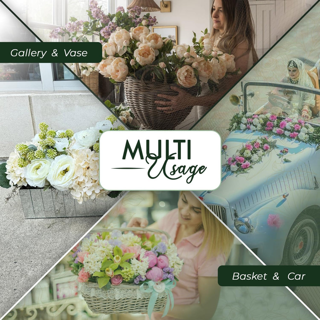 Caliko - 4x Wet Brick Floral Foam Block | 23x11x7cm Large Wet Florist Foam Bricks for Fresh Flowers | Flower Foam Blocks for Wedding Aisle, Birthdays | Home Decoration Flower Arranging Accessories.