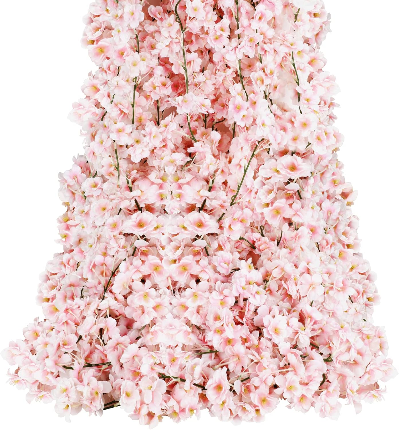 Sunm Boutique 4pcs Artificial Cherry Blossom Garland Hanging Vine Silk Garland Wedding Party Decor