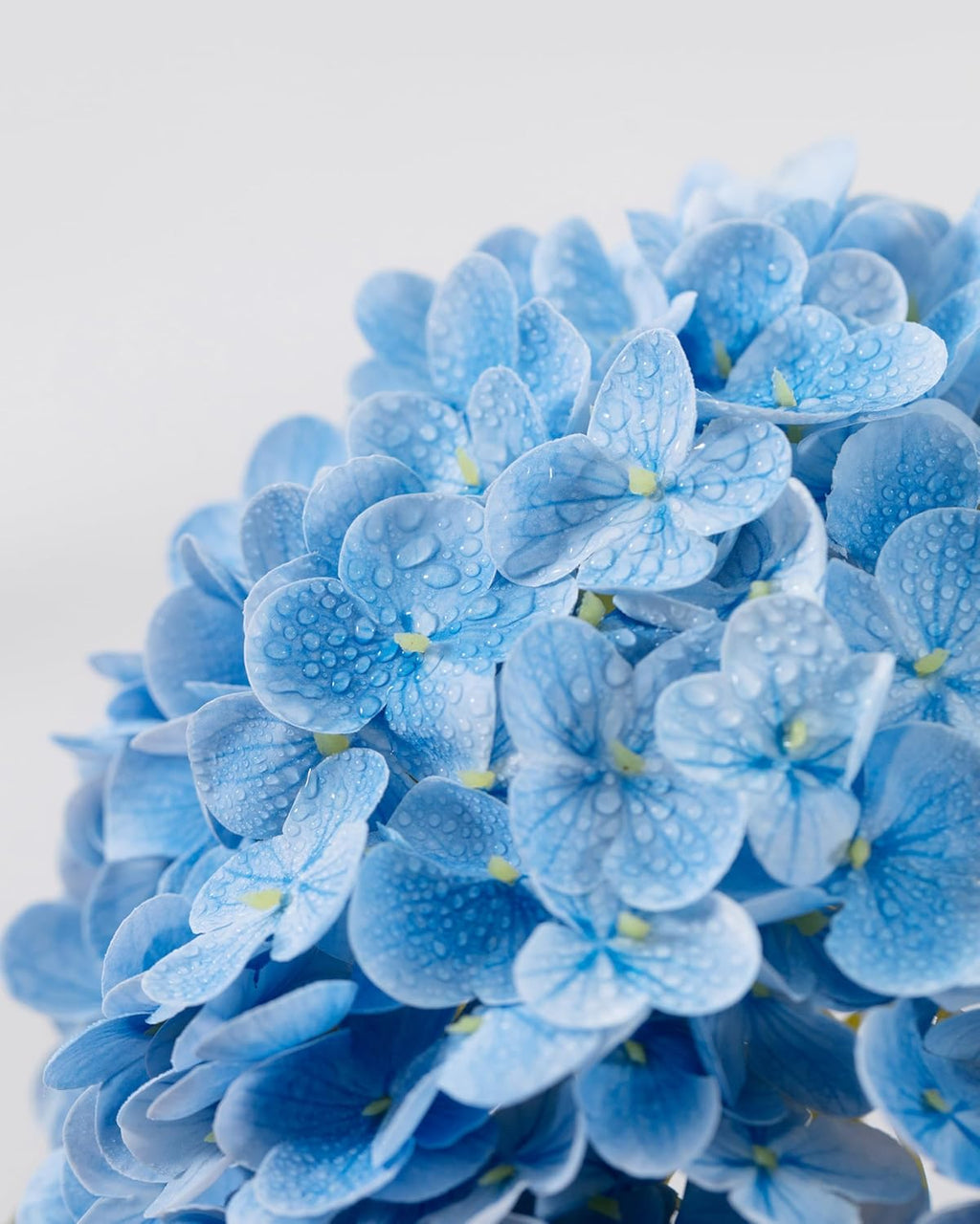DuHouse 3Pcs Large Hydrangea Artificial Flowers,Latex Real Touch Hydrangeas Lifelike Hydrangea Flower for Home Wedding Bouquets Centerpieces Party Living Room Decoration(Blue)