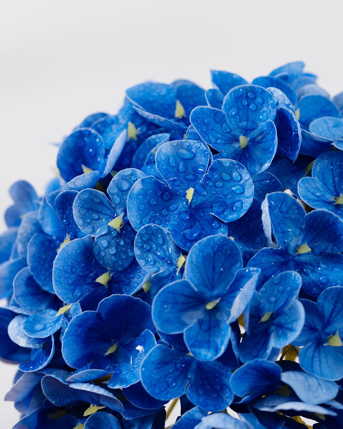 DuHouse 3Pcs Large Hydrangea Artificial Flowers,Latex Real Touch Hydrangeas Lifelike Hydrangea Flower for Home Wedding Bouquets Centerpieces Party Living Room Decoration(Blue)