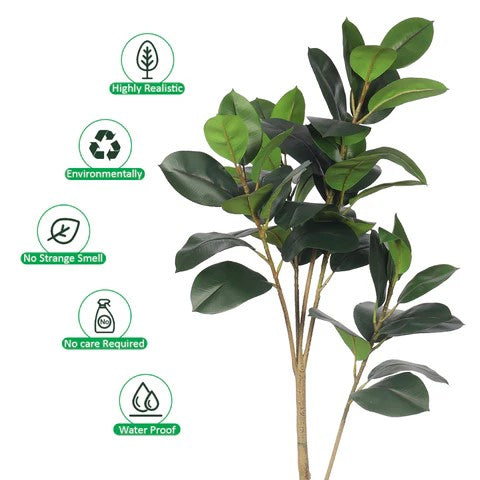 Faux Rubber Plant 140cm Tall