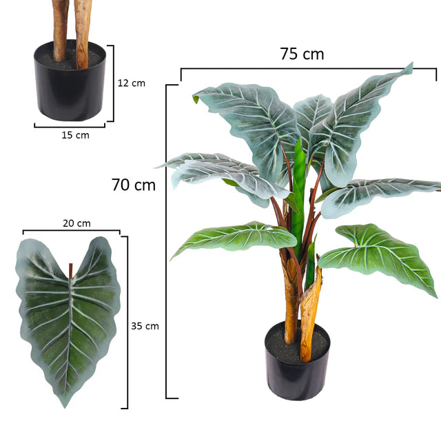 Artificial Taro Plant 70cm High