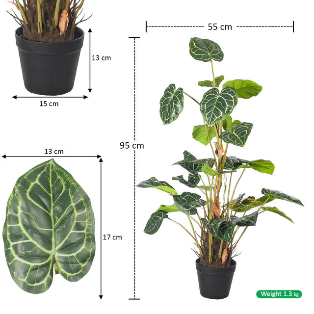Artificial Potted Caladium Plant 95cm High