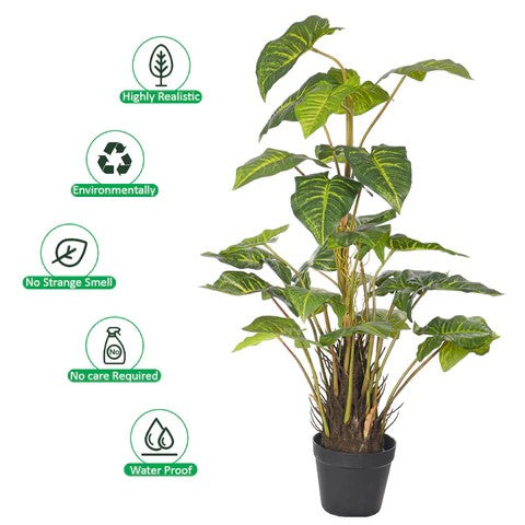 Artificial Potted Philodendron Plant