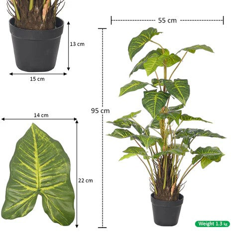 Artificial Potted Philodendron Plant